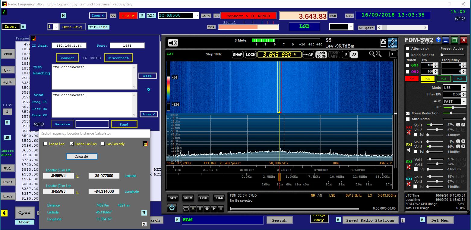 Radio Frequency HAM Radio + ELAD SW2 SDR