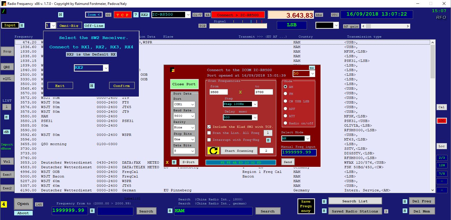 Radio Frequency HAM Radio + ELAD SW2 SDR