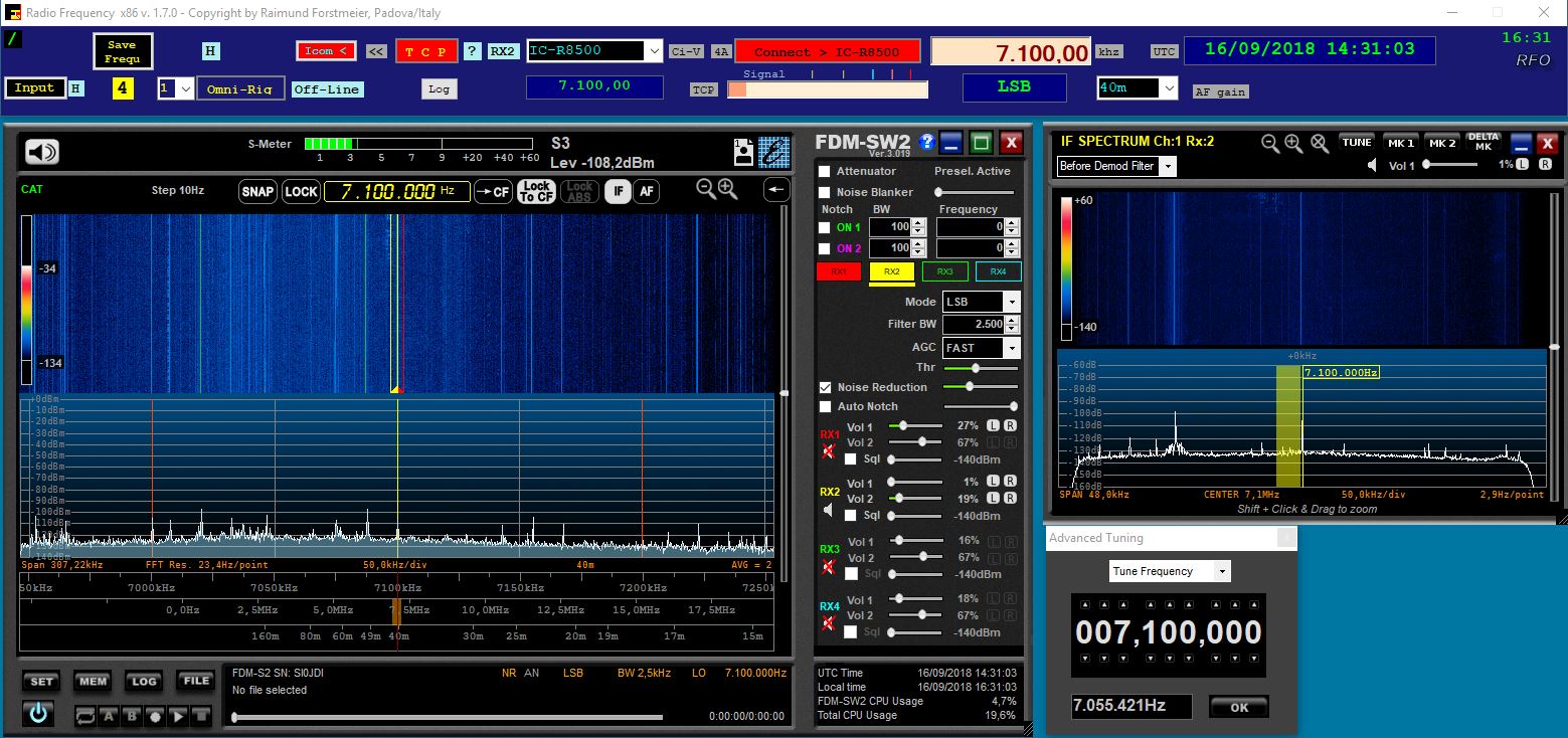 Radio Frequency HAM Radio + ELAD SW2 SDR