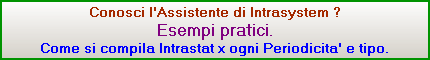 Esempi compilati x ogni periodicità e tipo.